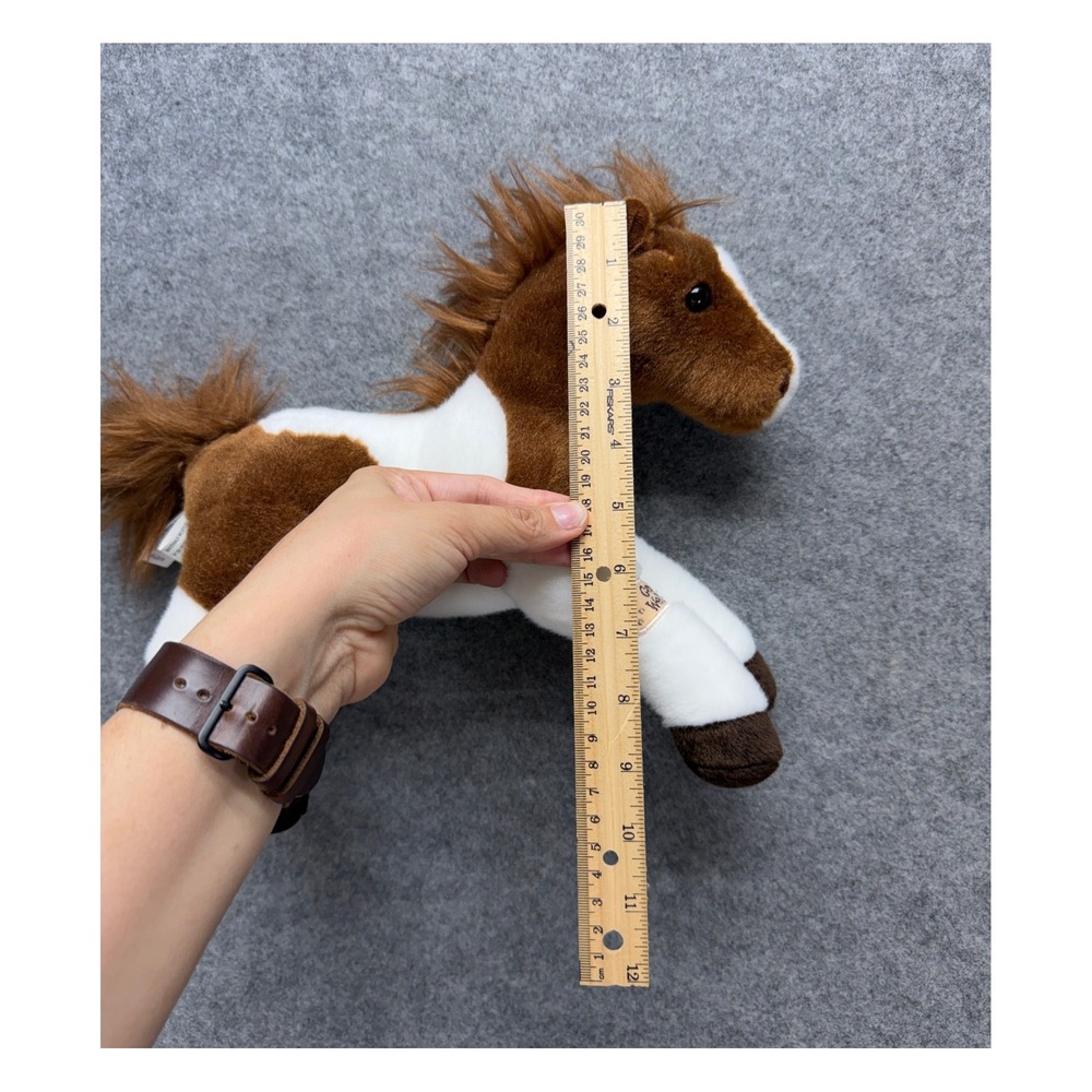 Aurora World Pinto Horse Plush Brown White Get Well Heart Stuffed Animal 11 Inch - Picture 11 of 12